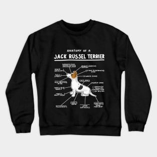 Anatomy of a Jack Russel Terrier Crewneck Sweatshirt